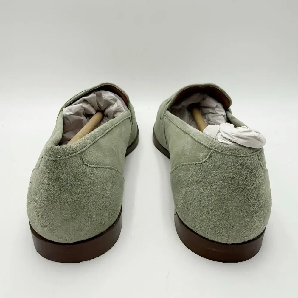 Seychelles Womens Afternoon Stroll Loafers Size 7.5 Sage Green Suede NIB
